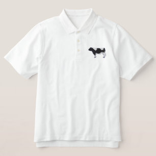 Holstein Bull Embroidered Polo Shirt