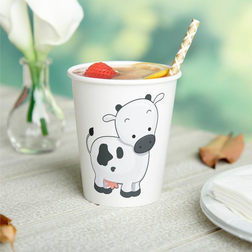 Holstein Calf Paper Cups