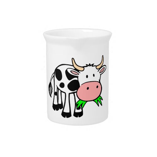 Holstein cow beverage pitcher