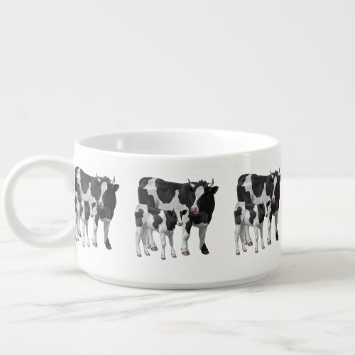 Holstein Cow  Cute Calf Bowl