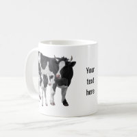 Holstein Cow & Cute Calf
