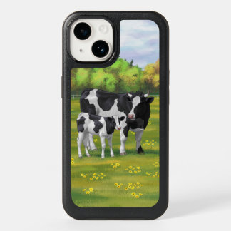 Holstein Cow & Cute Calf in Summer Pasture OtterBox iPhone 14 Case