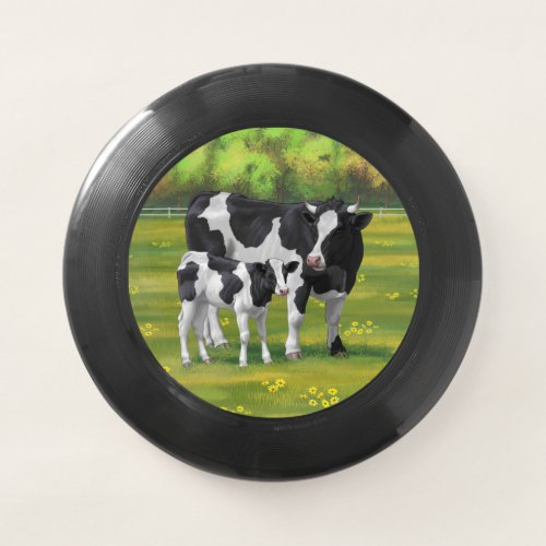 Holstein Cow  Cute Calf in Summer Pasture Wham_O Frisbee