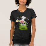 Holstein Cow In Grass T-shirt at Zazzle