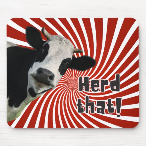 Holstein Cow Lovers _ Herd That Mouse Pad
