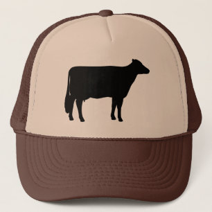 Holstein Cow Silhouette Farm Animal Farmer's Hat