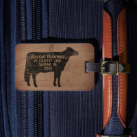 Holstein Cow Silhouette Farm Animal Personalized