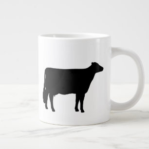 Holstein Cow Silhouettes Country Farm Animal Giant Coffee Mug