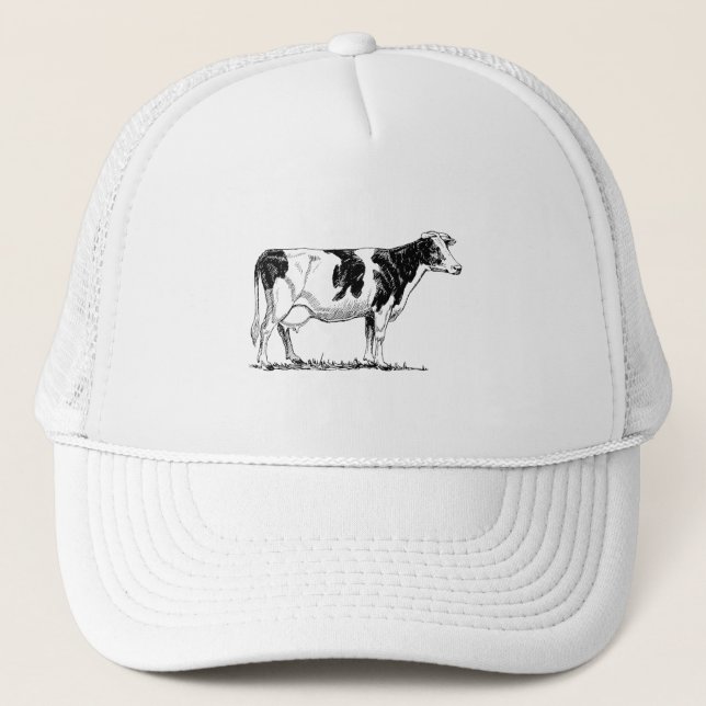 Holstein Cow Trucker Hat (Front)