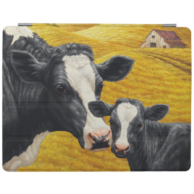 Holstein Cows and Old Wood Barn iPad Smart Cover (Horizontal)