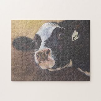 Holstein Dairy Cow Jigsaw Puzzle