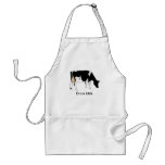 Holstein Dairy Cow, Line Drawing, Milk Adult Apron
