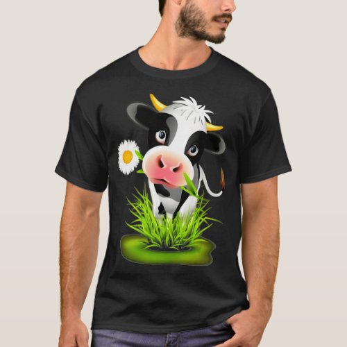 Holstein Friesian cattle Cow_ Farmer holstein  T_Shirt