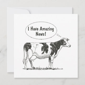 Holstein Thought Cow Customize It Announcement