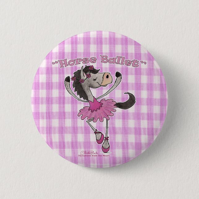 Holsteiner Horse Ballet Button (Front)