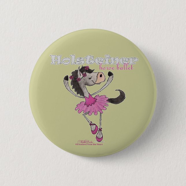 Holsteiner Horse Ballet Button (Front)