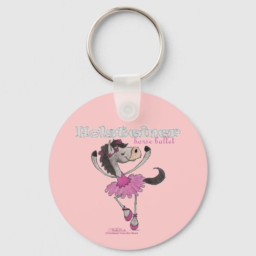 Holsteiner Horse Ballet Keychain