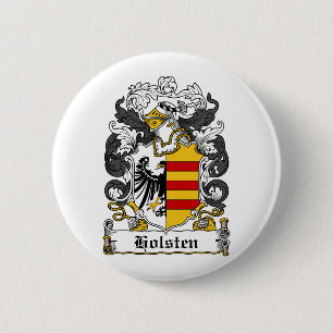 Holsten Family Crest Pinback Button