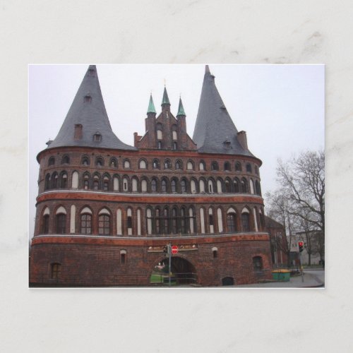 Holsten Gate _  Lubeck Germany Postcard