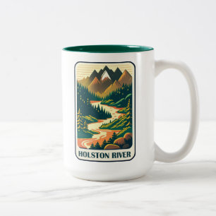 Holston River Tennessee Colors Two-Tone Coffee Mug