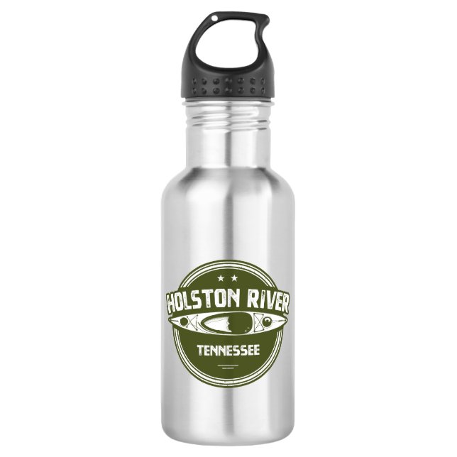 Holston River Tennessee Kayaking Stainless Steel Water Bottle (Front)