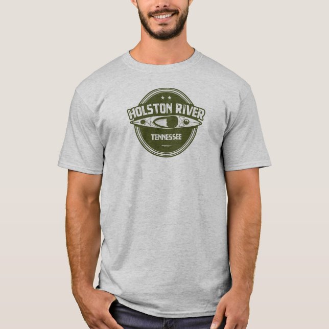 Holston River Tennessee Kayaking T-Shirt (Front)