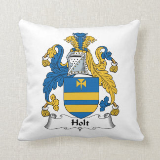 Holt Family Crest Throw Pillow