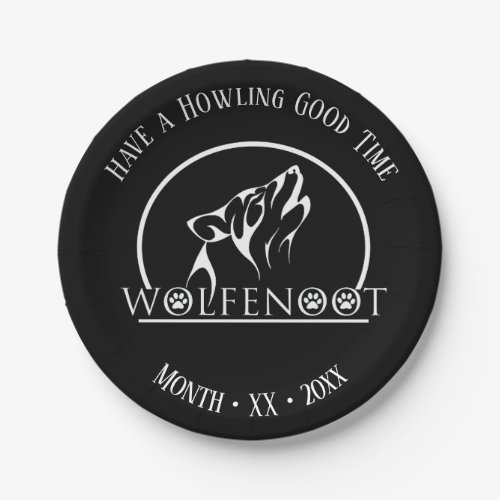 Holwing Wolfenoot _ Wolf Party Supplies Paper Plates