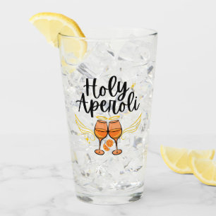 Holy Aperoli Witty Trendy Aperol Spritz Statement Glass