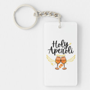 Holy Aperoli Witty Trendy Aperol Spritz Statement Keychain