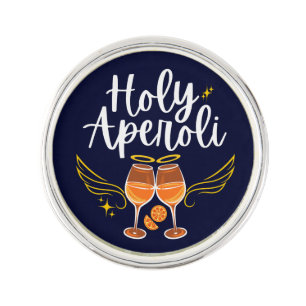 Holy Aperoli Witty Trendy Aperol Spritz Statement Lapel Pin
