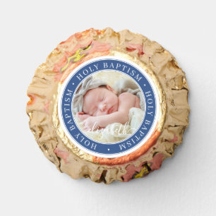 Holy Baptism Simple Modern Frame Custom Photo Reese's Peanut Butter Cups