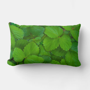 Holy Basil Tulsi Green Mint Leaves Lumbar Pillow