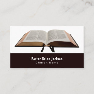 Holy Bible, Christianity, Religious Business Card
