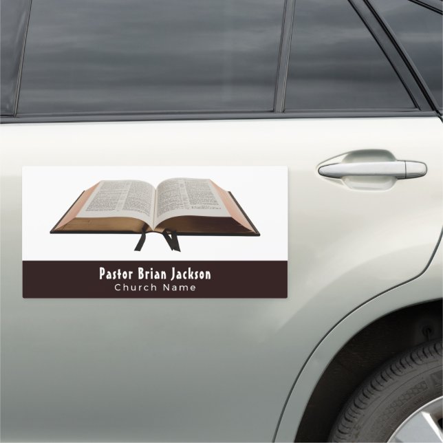 Holy Bible, Christianity, Religious Car Magnet (In Situ)