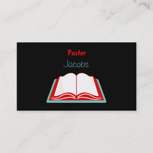 Holy Bible, Pastor, Jacobs Business Cards
