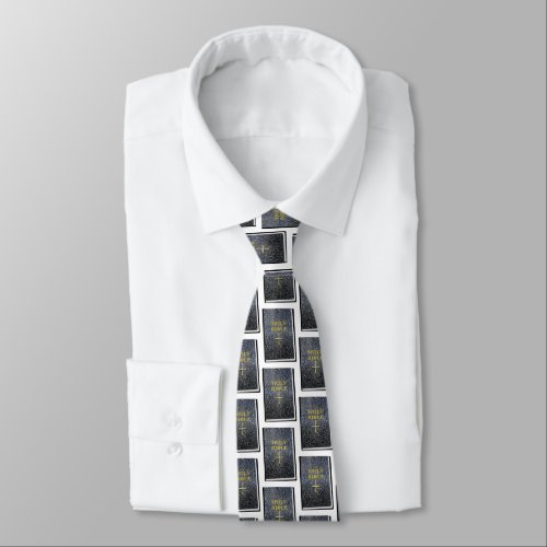 Holy Bible Patterned Tie