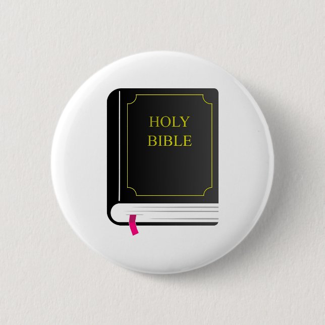 Holy Bible Pinback Button (Front)