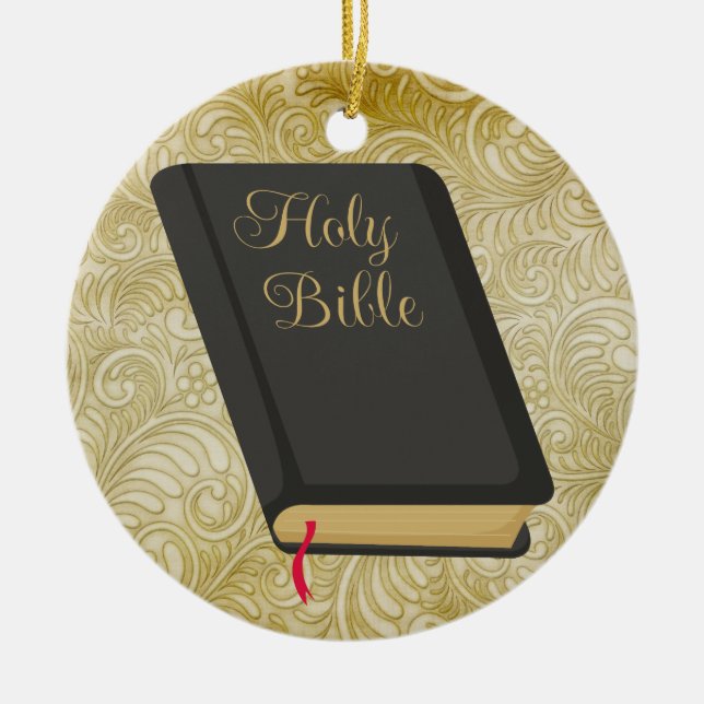 Holy Bible - SRF Ceramic Ornament (Front)