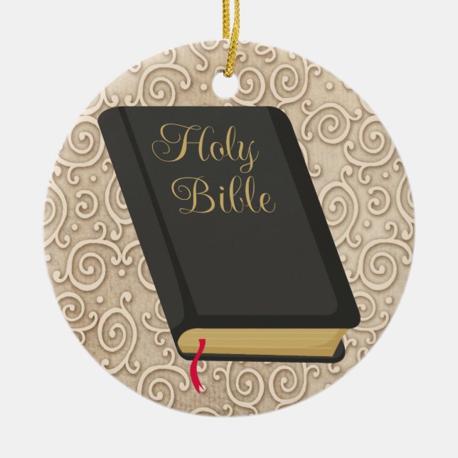 Holy Bible - SRF Ceramic Ornament (Front)