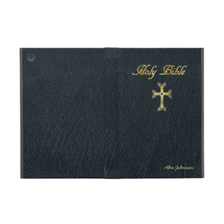 Holy Bible With Faux Leather Case For Ipad Mini