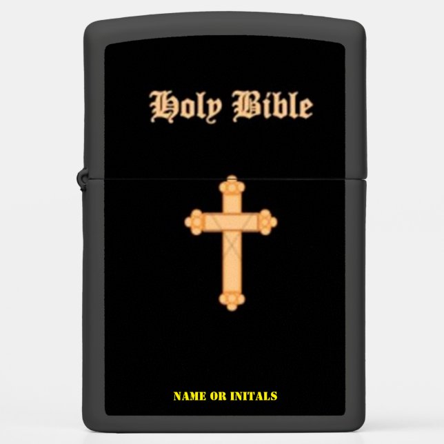 HOLY BIBLE ZIPPO LIGHTER (Front)