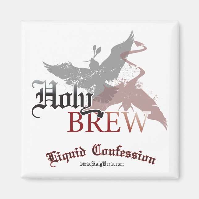 Holy Brew magnet - square (Front)