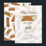 Holy Cannoli Funny Italian Birthday Party Invitation<br><div class="desc">An Italian dessert cannoli design. A great design for anyone who loves cannoli and Italian food. Great gift for a home cook or professional chef. A great Italian food design ideal for party themes,  kitchen décor and personalized gifts.</div>