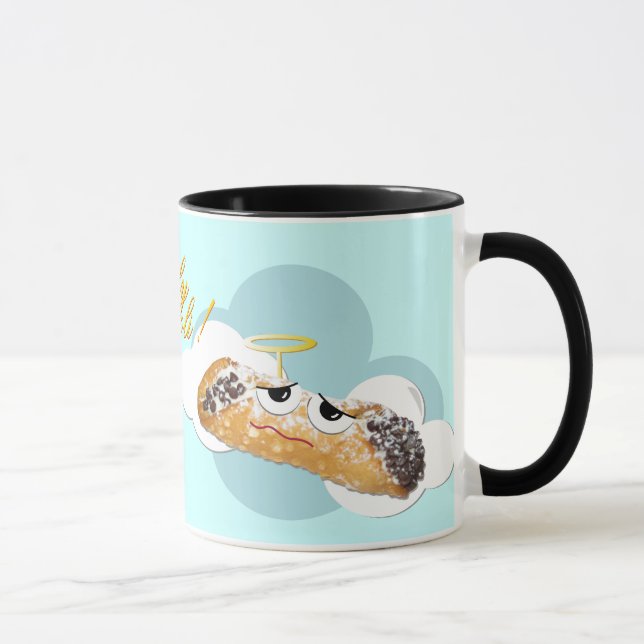 'holy cannoli !'  humorous parody mug (Right)