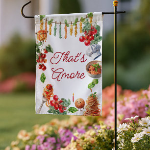 Holy Cannoli little meatball 1st birthday welcome Garden Flag