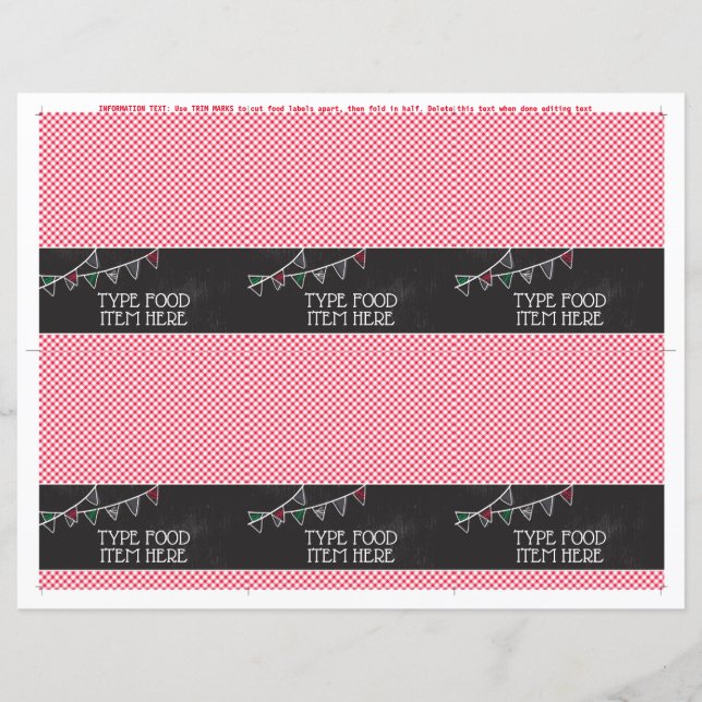 Holy Cannoli Party Food Labels | Buffet Labels (Front)