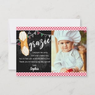Holy Cannoli   Thank You note with photo Card