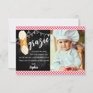 Holy Cannoli | Thank You note with photo Card