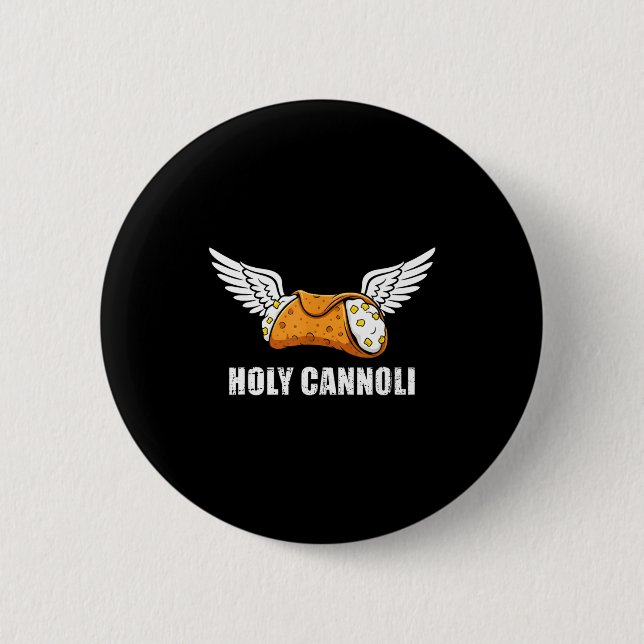 Holy Cannoli Tri-blend Funny Quote  Button (Front)
